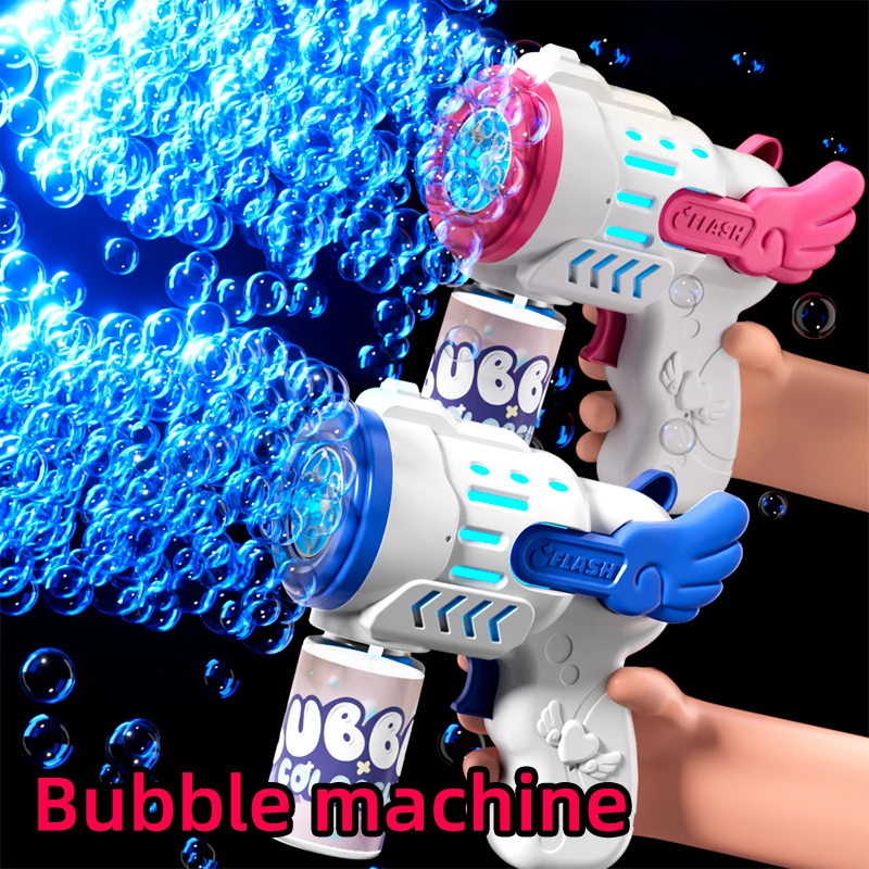 Fully automatic angel bubble machine - beach outdoor toy - handheld multi-hole bubble machine - toy