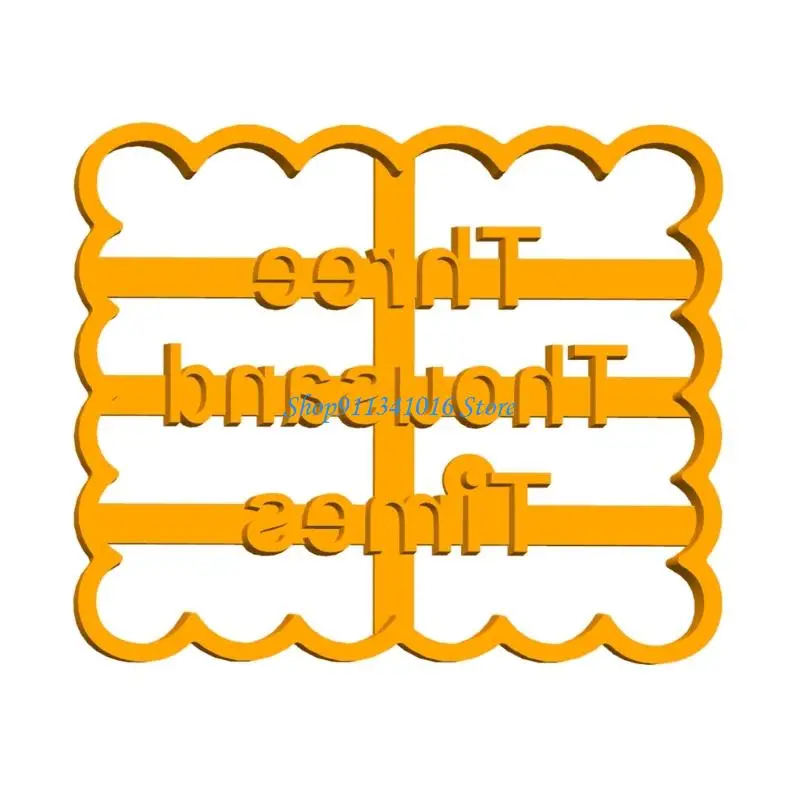 

Набор из 4 форм для печенья из АБС-пластика с благословляющими посланиями для домашних поваров, праздничное печенье, семейное и