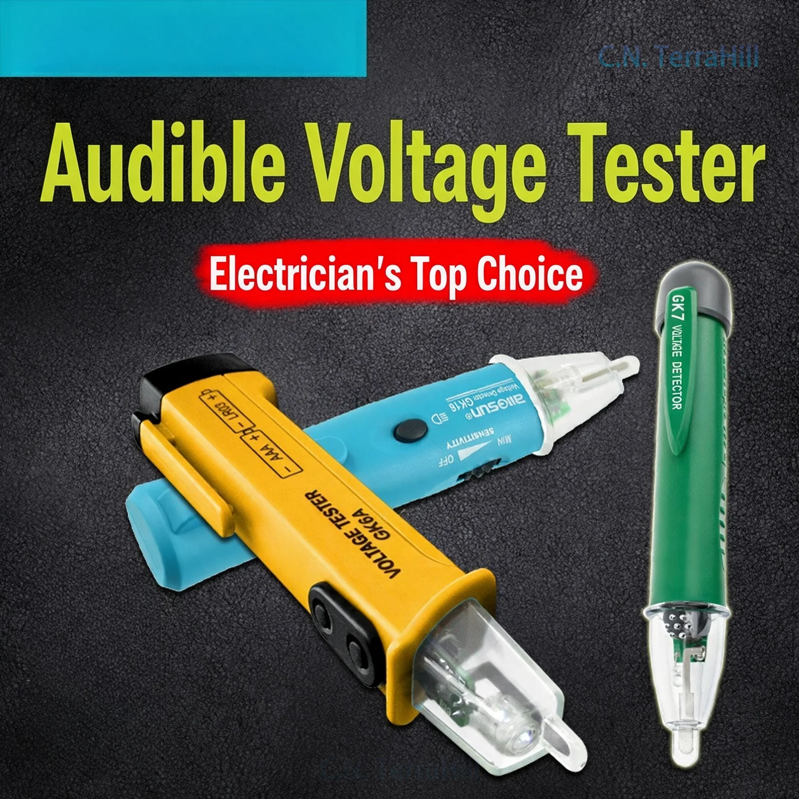 Non-Contact Voltage Tester Pen High Brightness Color Light Breakpoint Detector Household Induction Electric Test Pen for