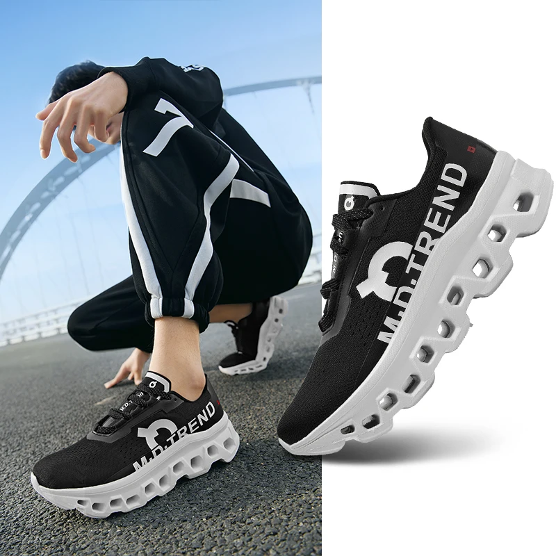 Men's Shock-absorbing Sports Shoes Casual Sneakers Running Shoes Men's Shoes Fashion Mesh Outdoor High Quality Classic Sneakers - view 2