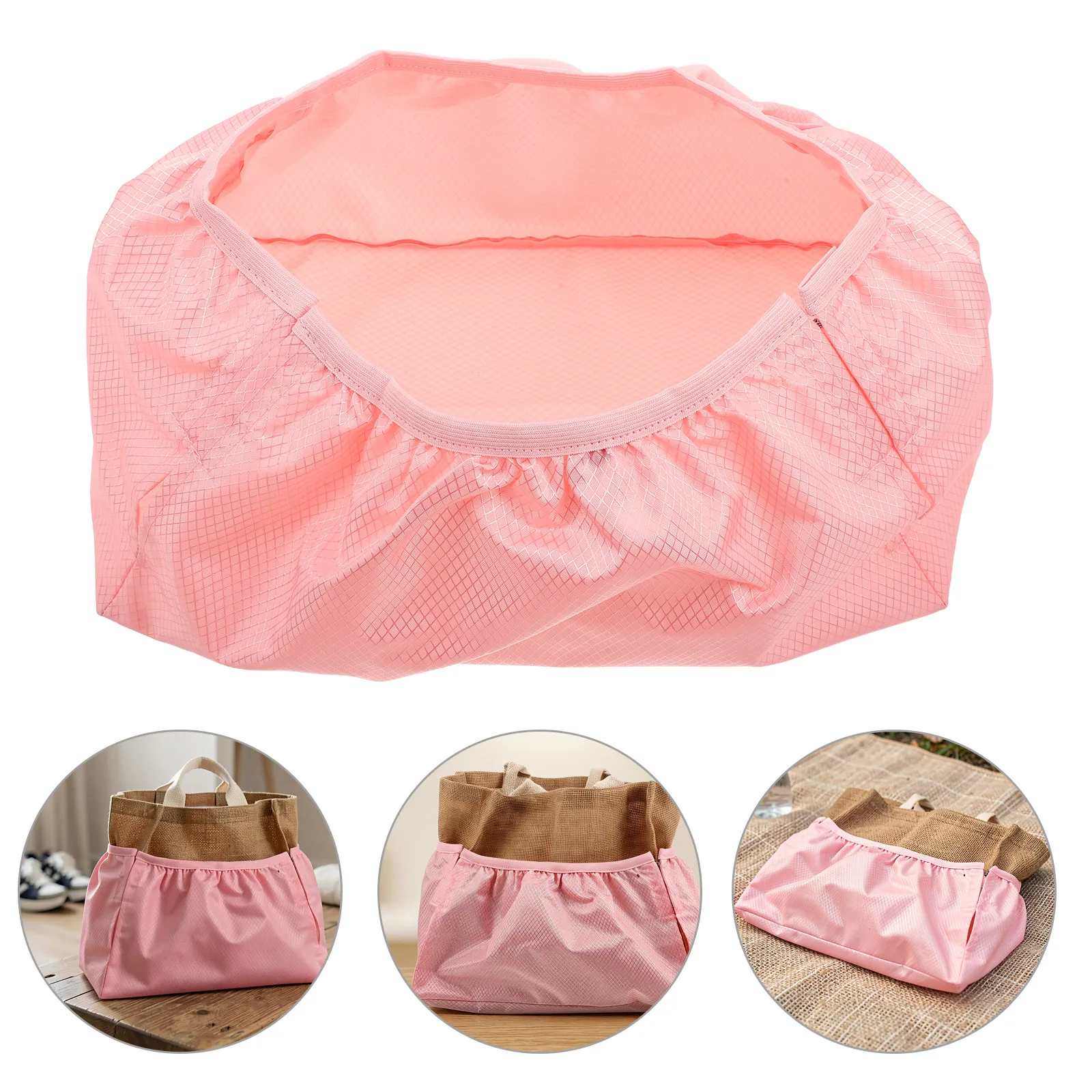 Pink Backpack Bottom Waterproof Cover Protective Sleeve Dirt Resistant Base Cover for School Bag Hiking Travel Use