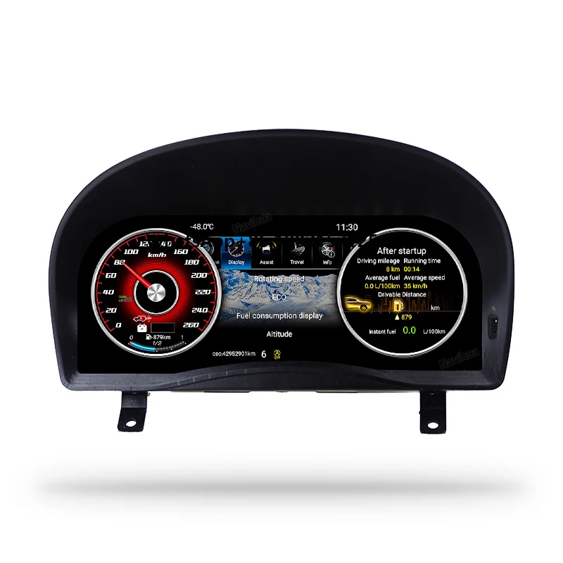 

NaviHua Android Upgrades Car LCD Instrument Cluster Digital Speedometers Dashboard for 20 Serie Vellfire for Alphard 2008