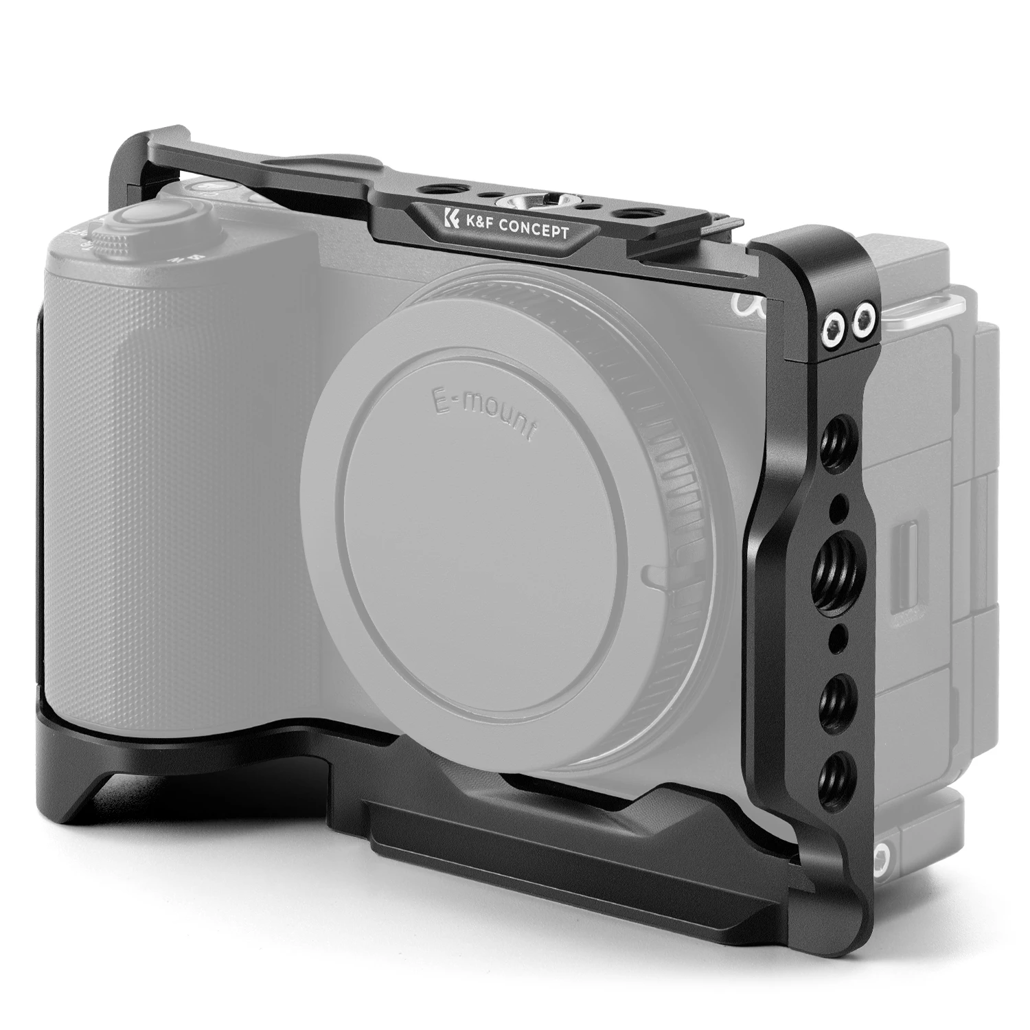 k-f-concept-camera-cage-for-sony-zv-e10Ⅱwith-nato-rail-arri-locating-pins