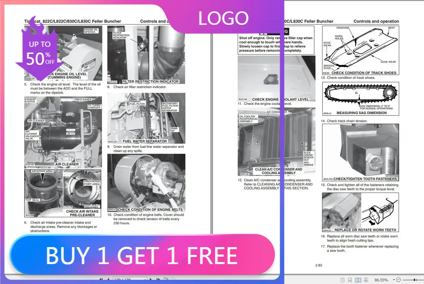 

SpecDiag Tigercat Machine 35 ГБ PDF 2021 Руководство по обслуживанию и руководство по эксплуатации DVD