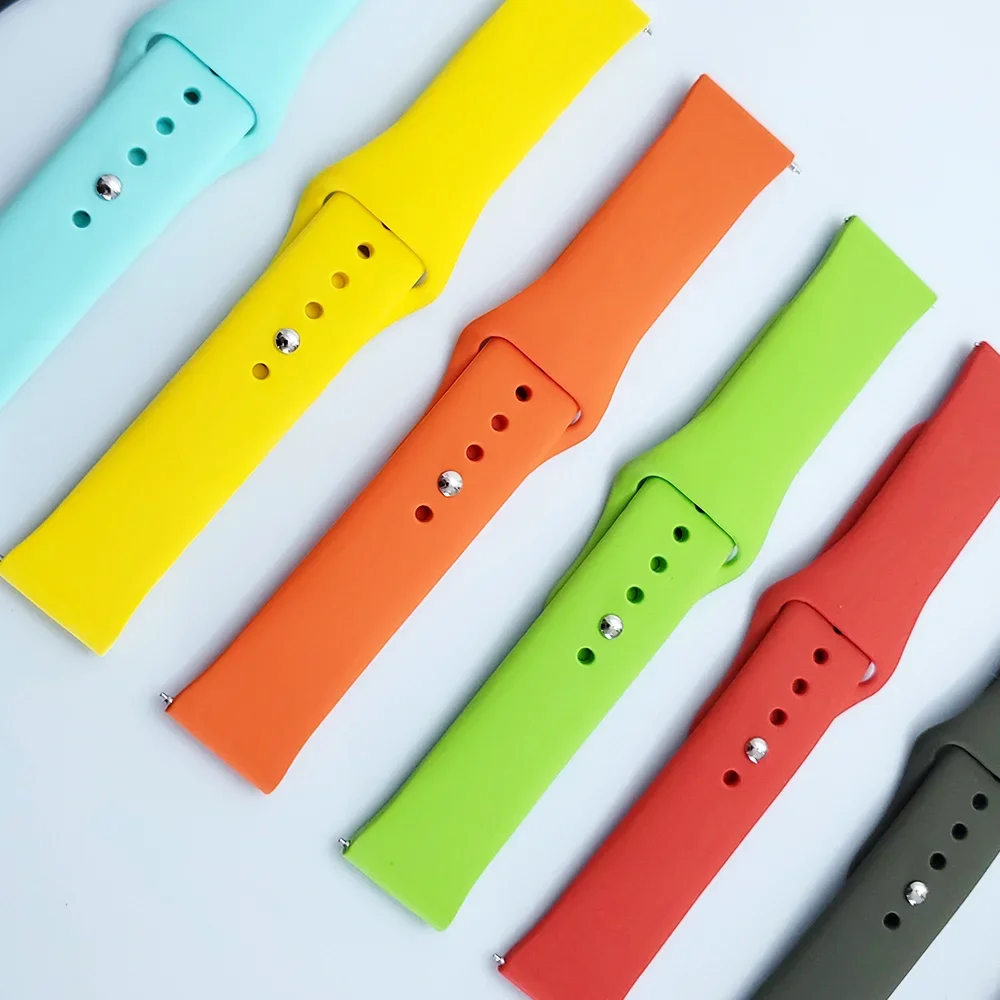 20mm 22mm Watch straps For Amazfit GTS 4/3/2/2e/GTS2 Mini/GTR 42mm/47mm/GTR 4/3 Pro/2 Sport Silicone Bracelet Amazfit bip band