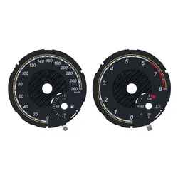 2 Color Gauge Face Overlay for Mercedes A166 A172 A176 A246, W166 X166 W164 W463 Instrument Cluster