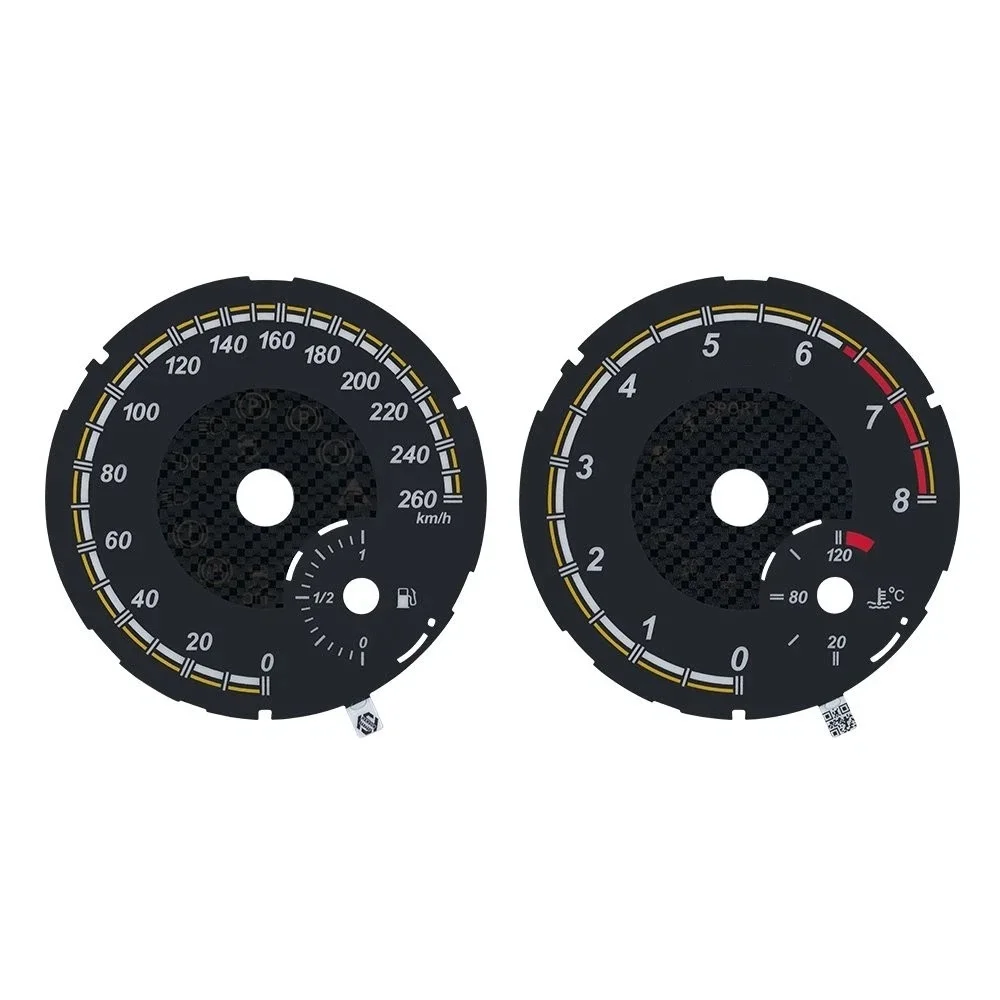 2 Color Gauge Face Overlay for Mercedes A166 A172 A176 A246, W166 X166 W164 W463 Instrument Cluster