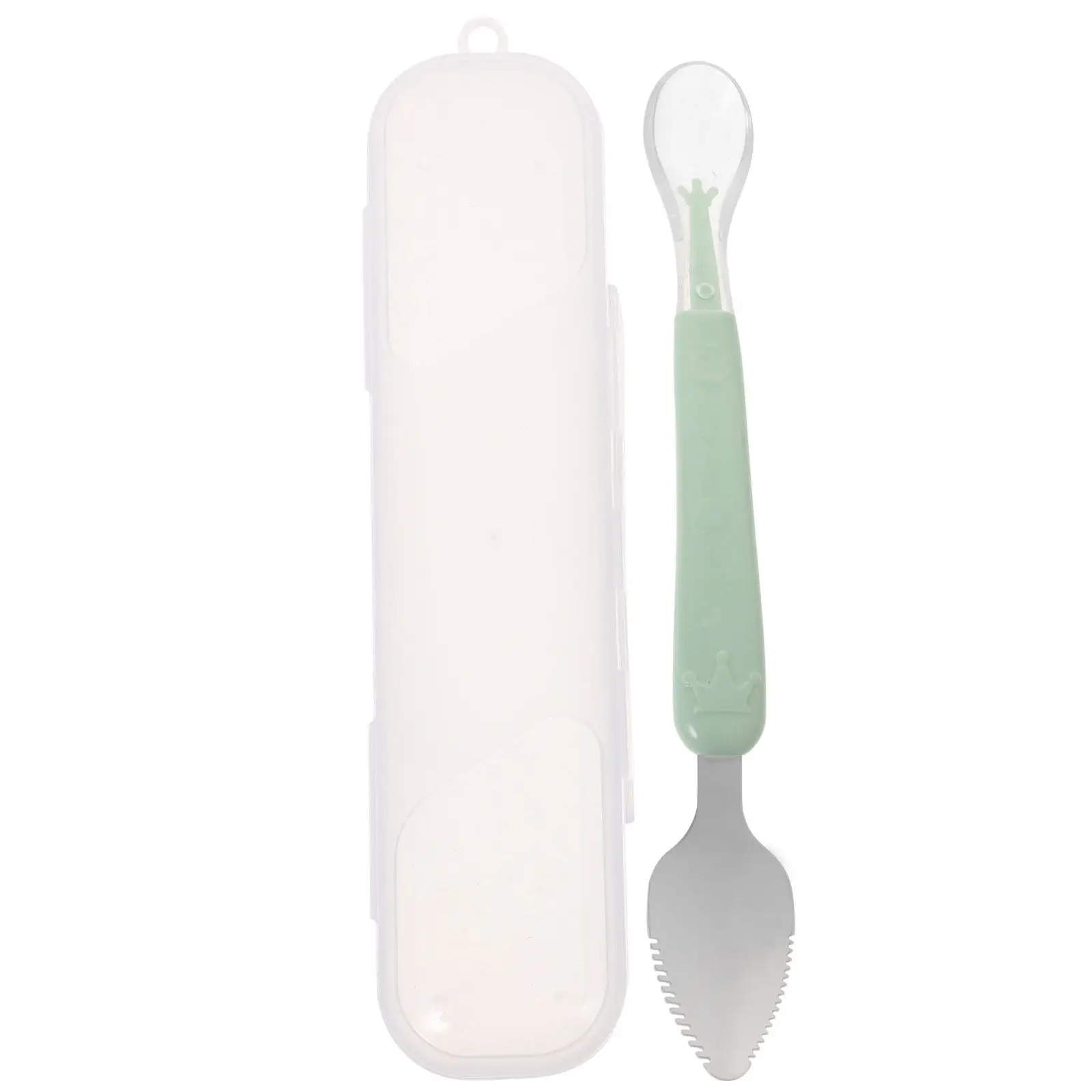 

Baby Fruit Scraper Spoon Mud Scraping Spoon for Baby Food Safe Design Easy to Clean Portable Storage