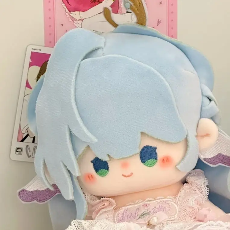 애니메이션 게임 혼카이: 스타 레일 로빈 20cm 봉제인형 귀여운 드레스업 플러시 장난감 성인 및 어린이 선물용 수집품