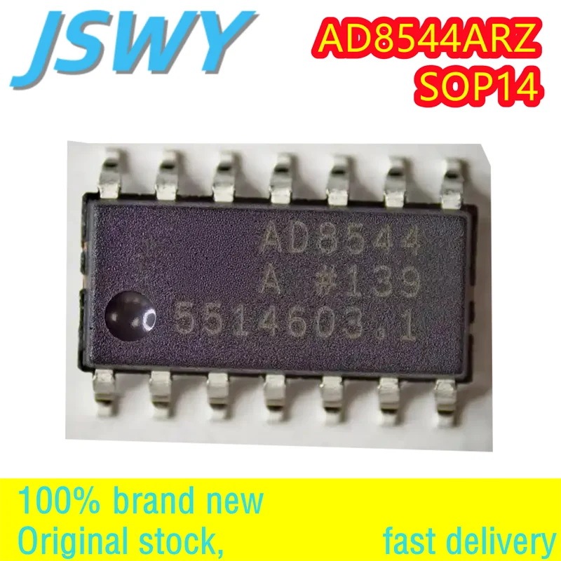 (5/20PCS) AD8544ARZ-REEL7 AD8544ARZ SOP14 100% Brand New Original Analog Mixed Signal IC Amplifier Circuit Chip Spot