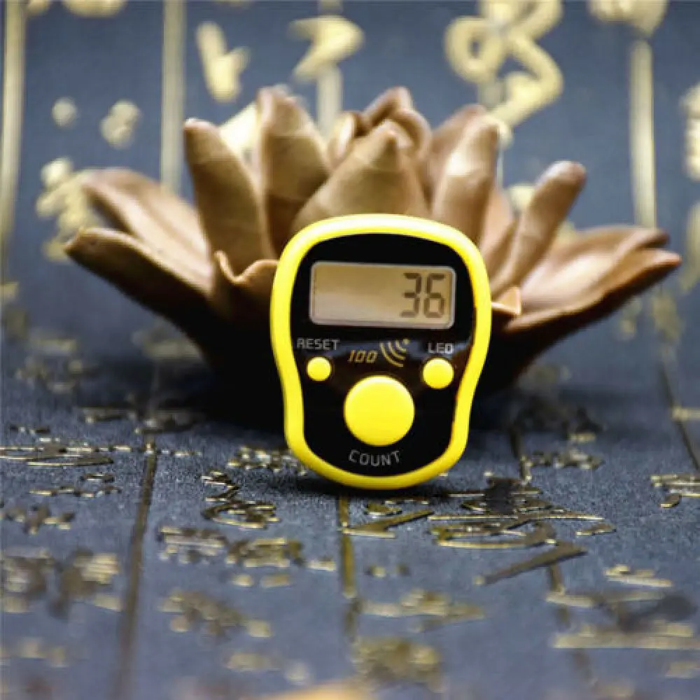 

Mini Electronic Finger Counter Digital LED Handheld Tally Counter Clicker Voice Register Digit Display