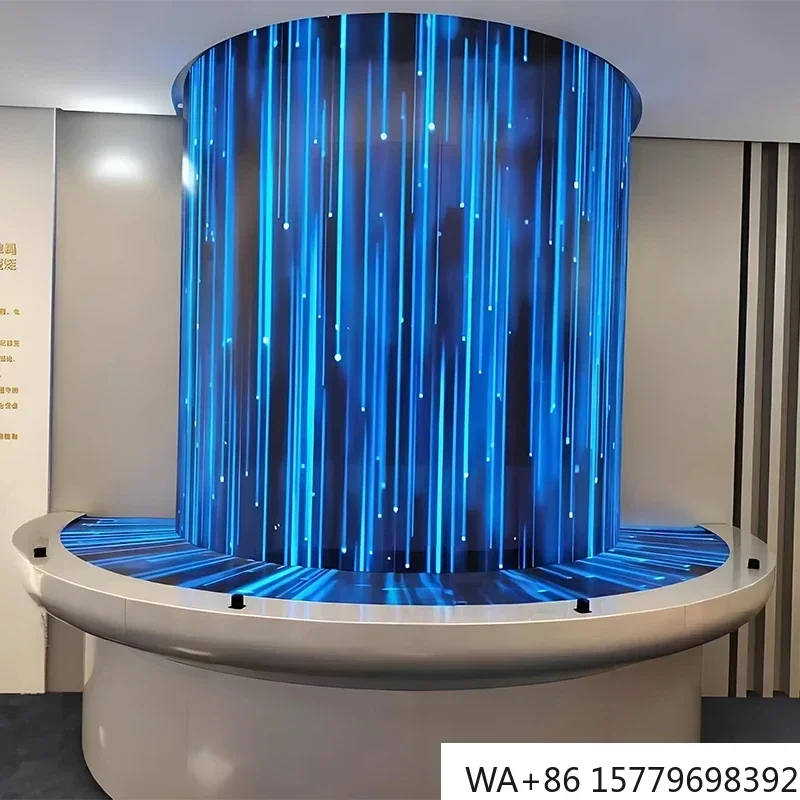 

Indoor P1.53 Curved LED Screen Custom HD Flexible Full Color Panel for Exhibition Halls