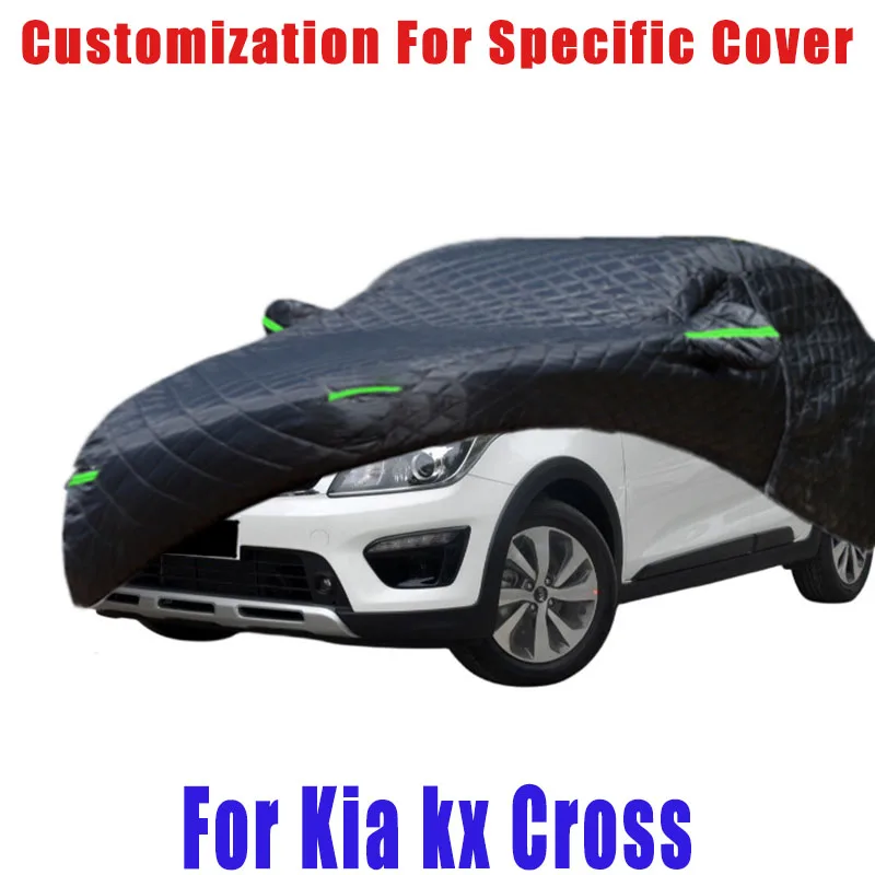 For Kia KX Cross Hail prevention cover auto rain protection, scratch protection, paint peeling protection, car Snow prevention