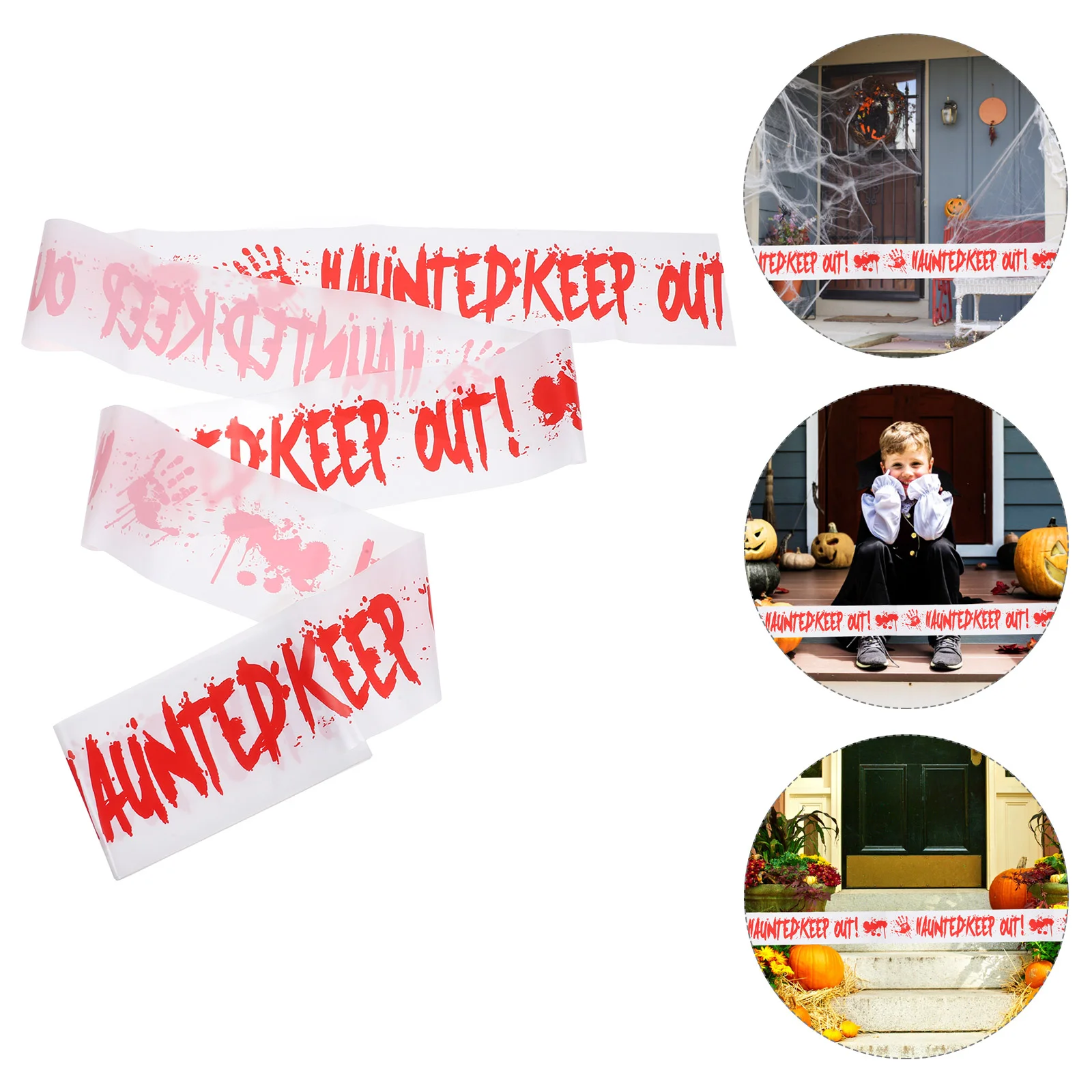 Warning Tape Safety Spooky Party Favor Barrier Halloween Decor Decorative Tapes Caution European and American Decorate