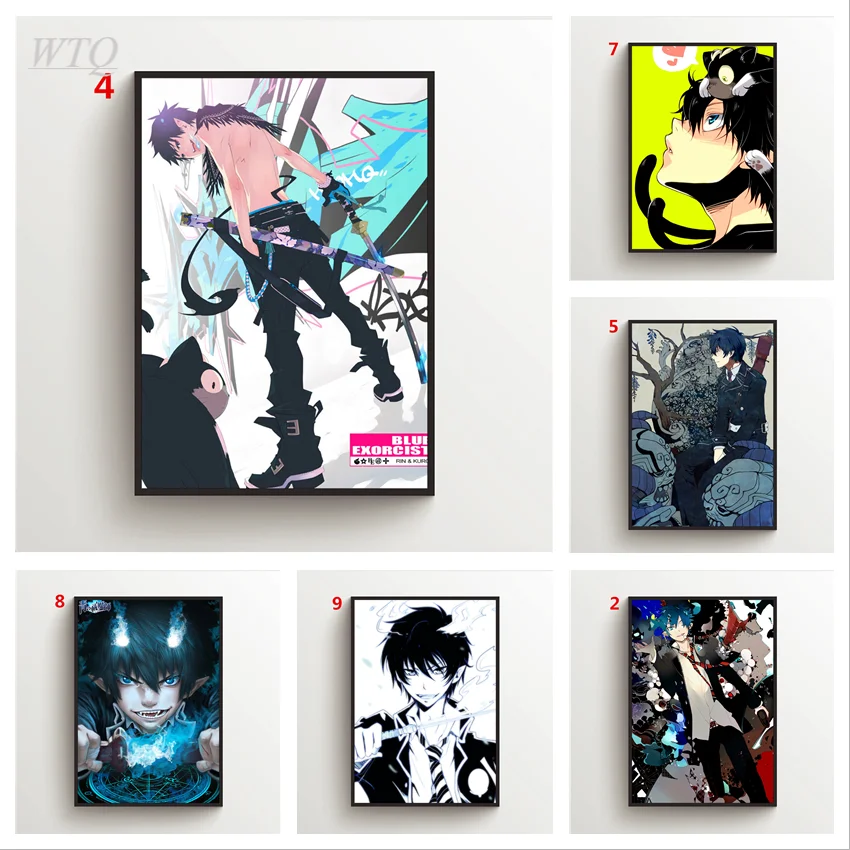 Blue Exorcist Okumura Rin Anime Posters Wall Poster Canvas Painting Posters and Prints Wall Decor Wall Art Picture Home Decor