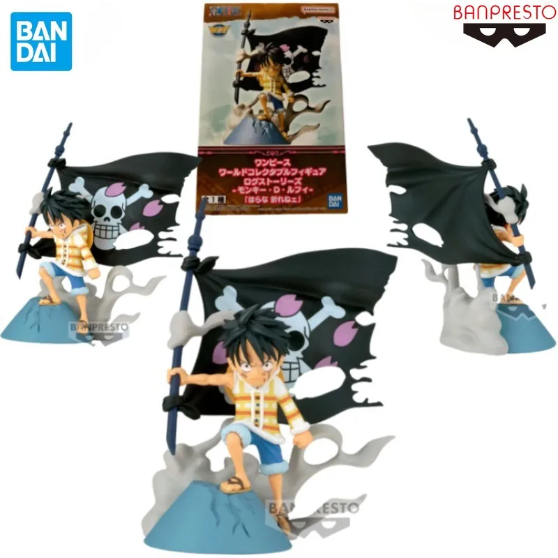 In Stock BANDAI BANPRESTO Original One Piece WCF Log Stories VOL.11 Monkey D Luffy Anime Figure Toy Gift Collectible