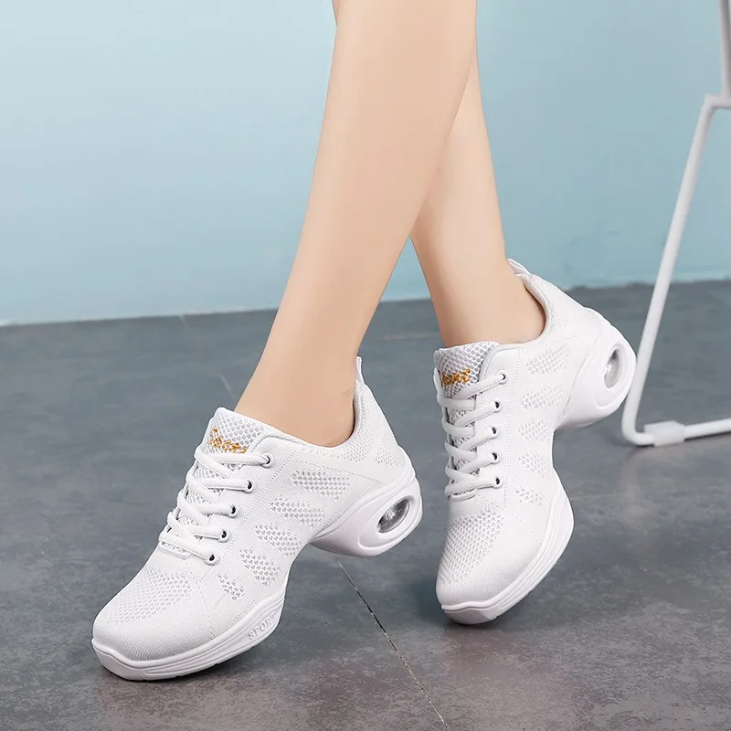 

Womne's Sneakers Summer Mesh Breathable Casual Shoes Air Cushion Running Shoes for Women Jazz Dancing Shoes Ladies Dancing Shoe