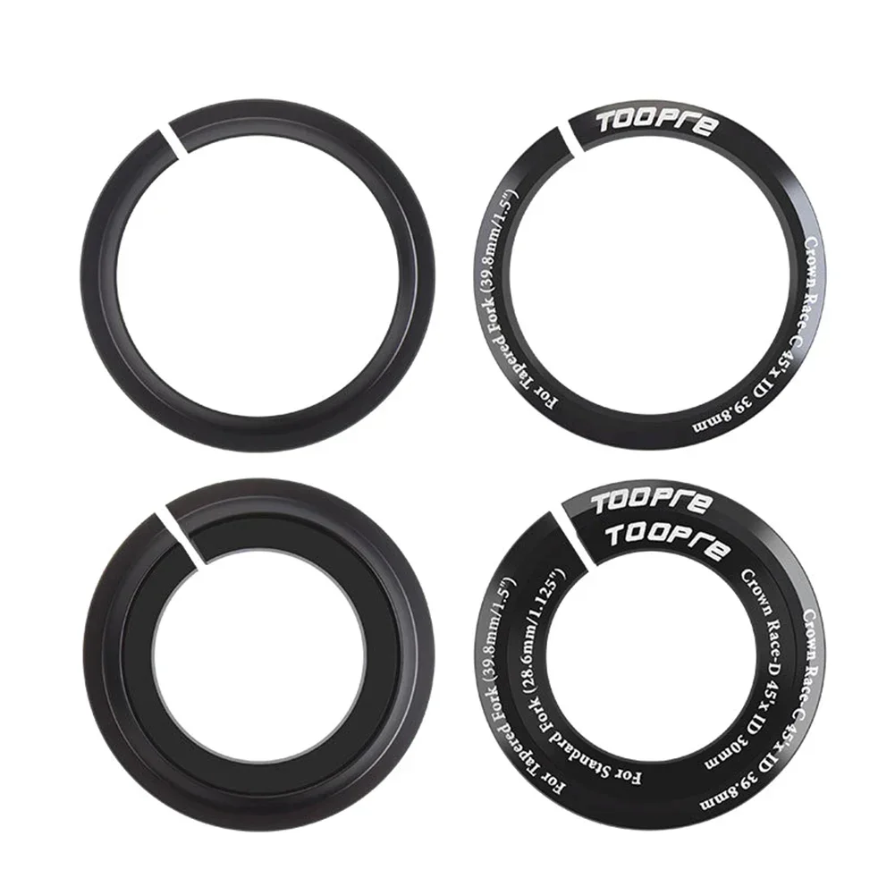 1.5inch Bike Headset Washer Bicycle 1 1/8 Headset Base Spacer Crown Race 28.6mm 39.8mm Tapered Fork Straight Fork 45 Degree Part