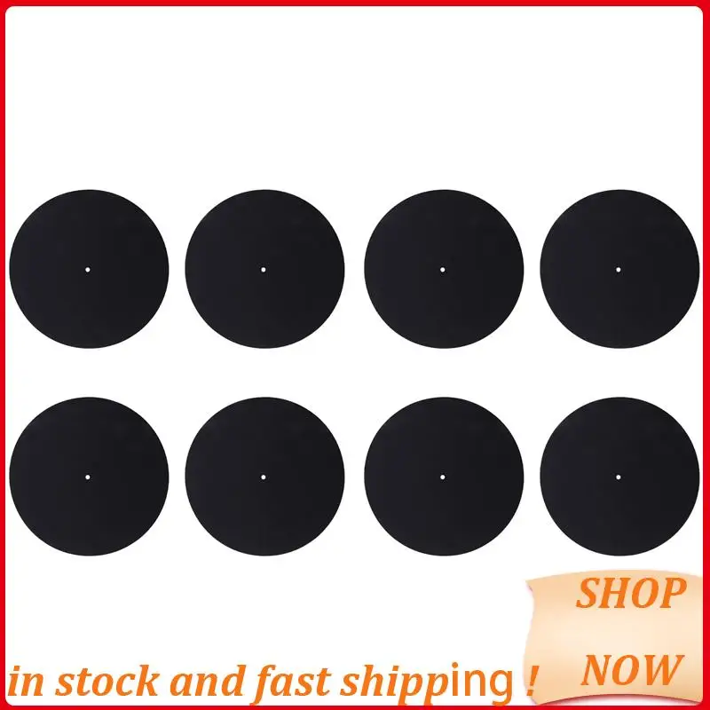 

8Pcs Ultra-Thin Anti-Static Lp Vinyl Turntable Record Player Pad For Phonographs Flat Soft Mat Record Slipmat Mat Pad HOT!