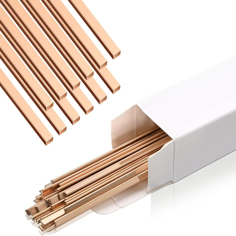 

40 Rod Copper Brazing Alloy Flat Welding Rod Industrial Suitable For Air Conditioner Refrigerator Cold Storage HVAC