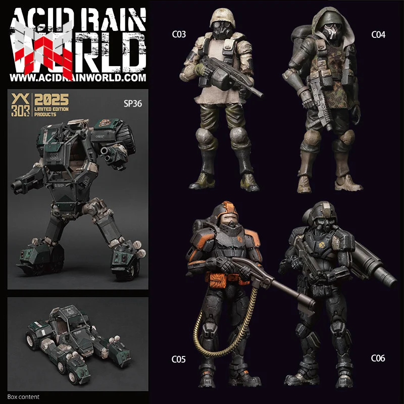 

В наличии: Коллекционная фигурка Acid Rain 2025WF Exhibition Limited 1/18 FAV-C03/C04/C05/Bing C06/SP36 – подарок для коллекционеров