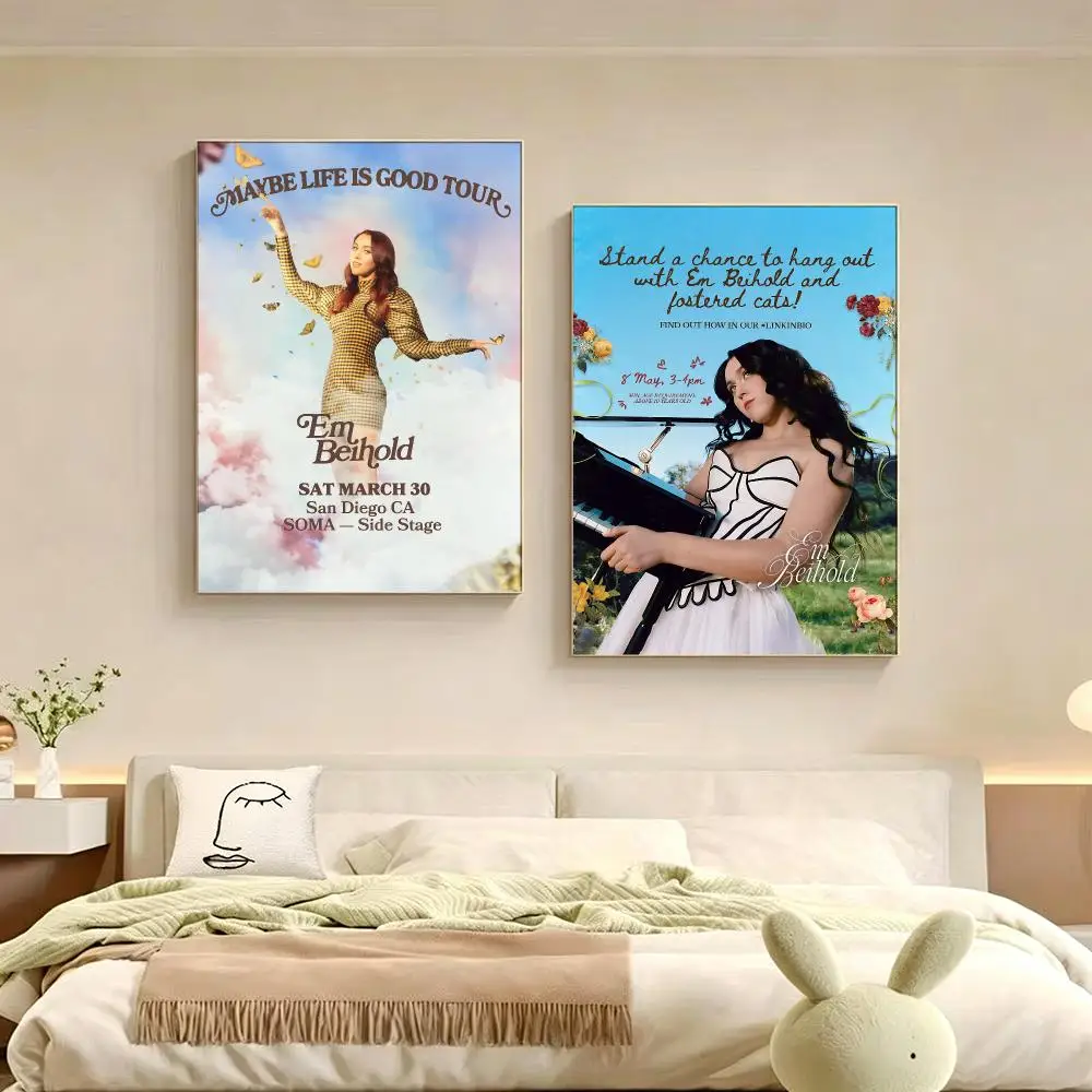 Artist Em Beihold Poster Poster Multiple Sizes  frameless Creamy Style Wall Art Home Decor For Living Room Bedroom gift