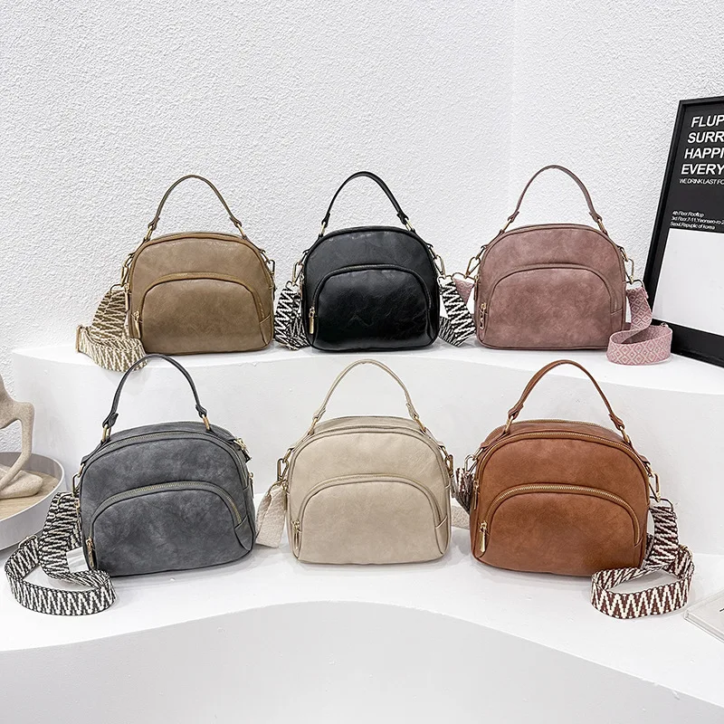 

2025 New Textured Solid Color Handbag for Women, Chic Purse with Minimalist Design, Extremely Sophisticated and Elegant​