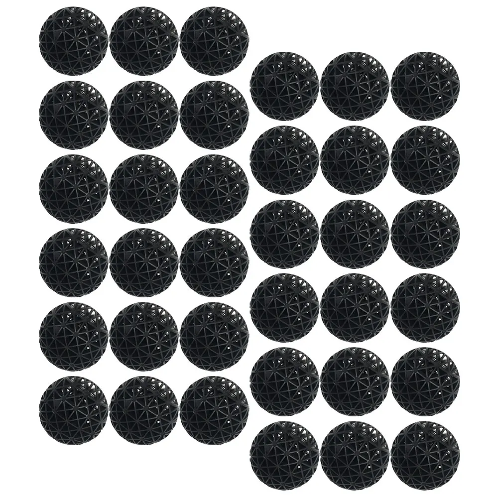 

100pcs Biochemical Balls Aquarium Filter Media Fish Tank Pond Bacteria Growth Purification with Cotton for Aquatic
