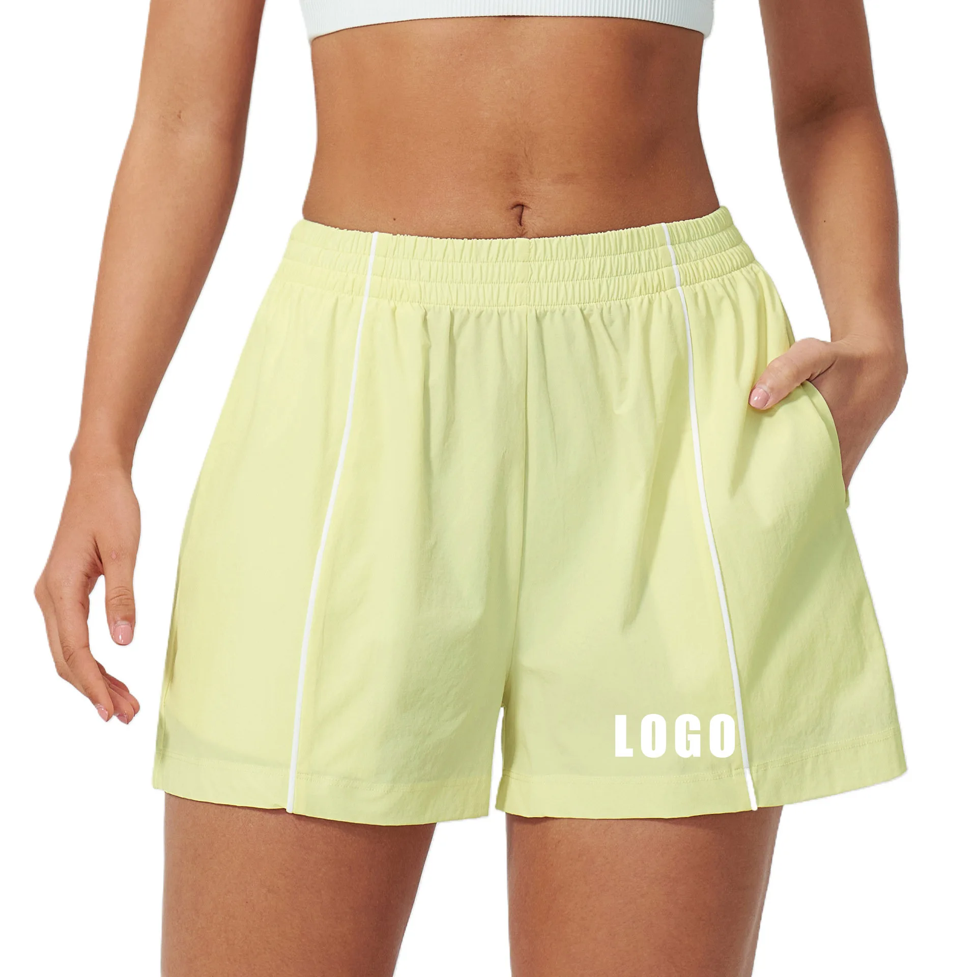 Customized LOGO women's thin quick-drying summer new outer wear breathable UV-proof fashion casual sports shorts