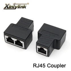Xintylink rj45 암 커플러 lan rg rj 45 cat6 cat5e cat5 8p8c stp 분배기 차폐 이더넷 네트워크 커넥터 어댑터 rg45