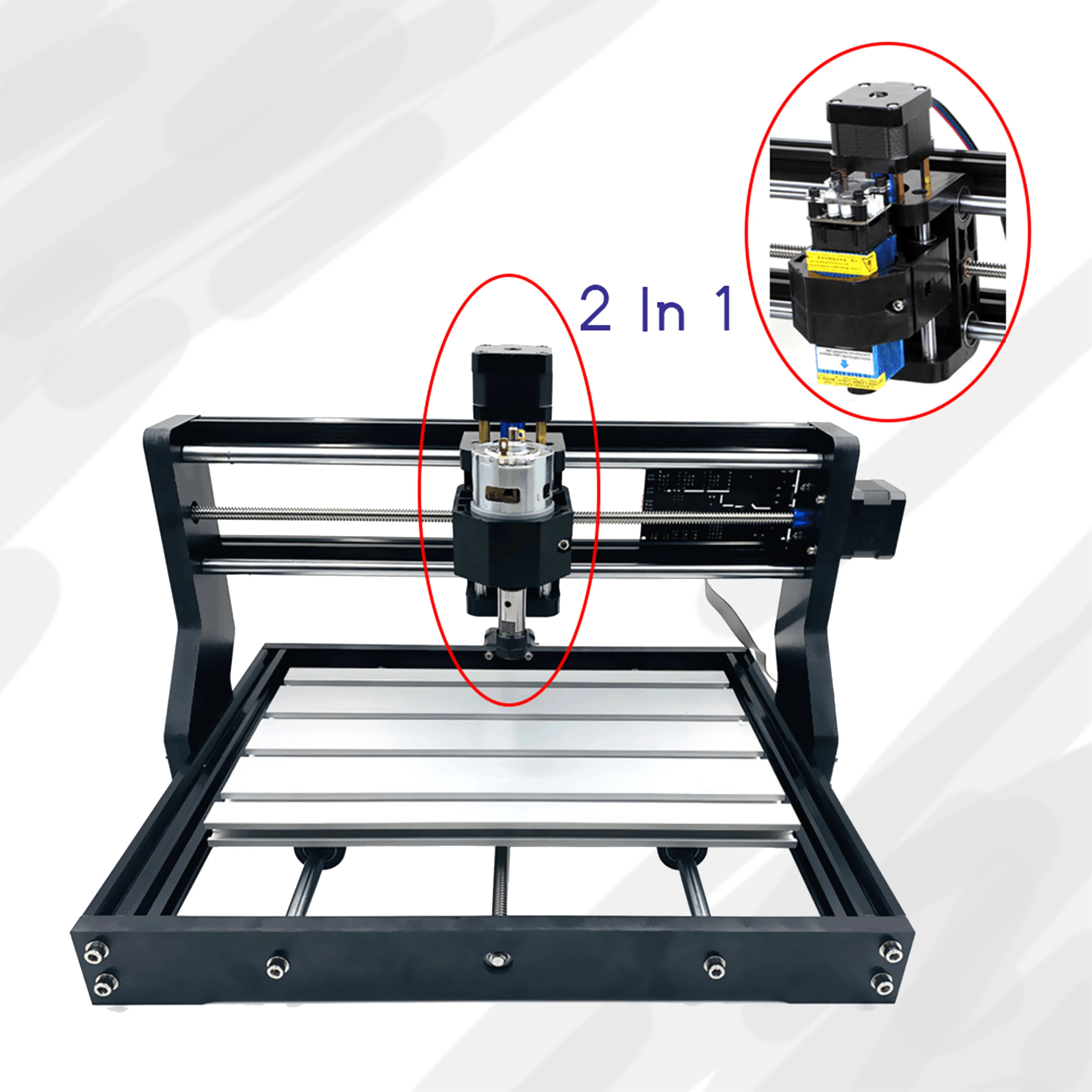 Máquina de Gravação a Laser CNC Mini 3018 Pro Max, Cortadora e Gravadora a Laser, Router de Madeira 2 em 1