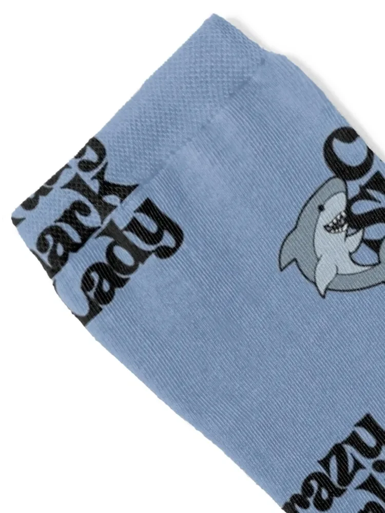 Crazy Shark Lady Socks man hiking Men Socks Luxury Brand Women's