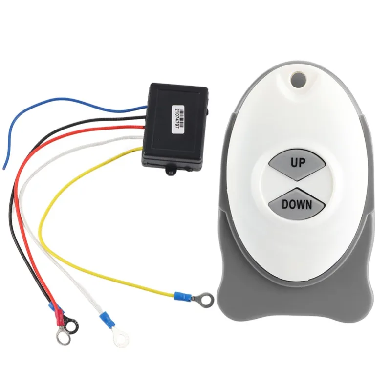 

12V Marine Anchor Windlass Wireless Receiver Switch - Water-Resistant Sail Trim Controller, Perfect for Boats & Marine Vessels,