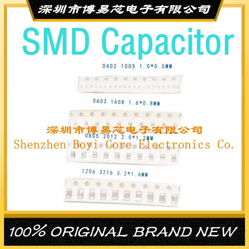 100/4000 قطعة 0805 SMD السعة 1pF 2pF 3pF 4pF 5pF 6pF 8pF 10pF 100 فائق التوهج 100pF 1nF 10nF 15nF 100nF 0.1 1 فائق التوهج 2.2 فائق التوهج 4.7 فائق التوهج 10 فائق التوهج 47 فائق التوهج