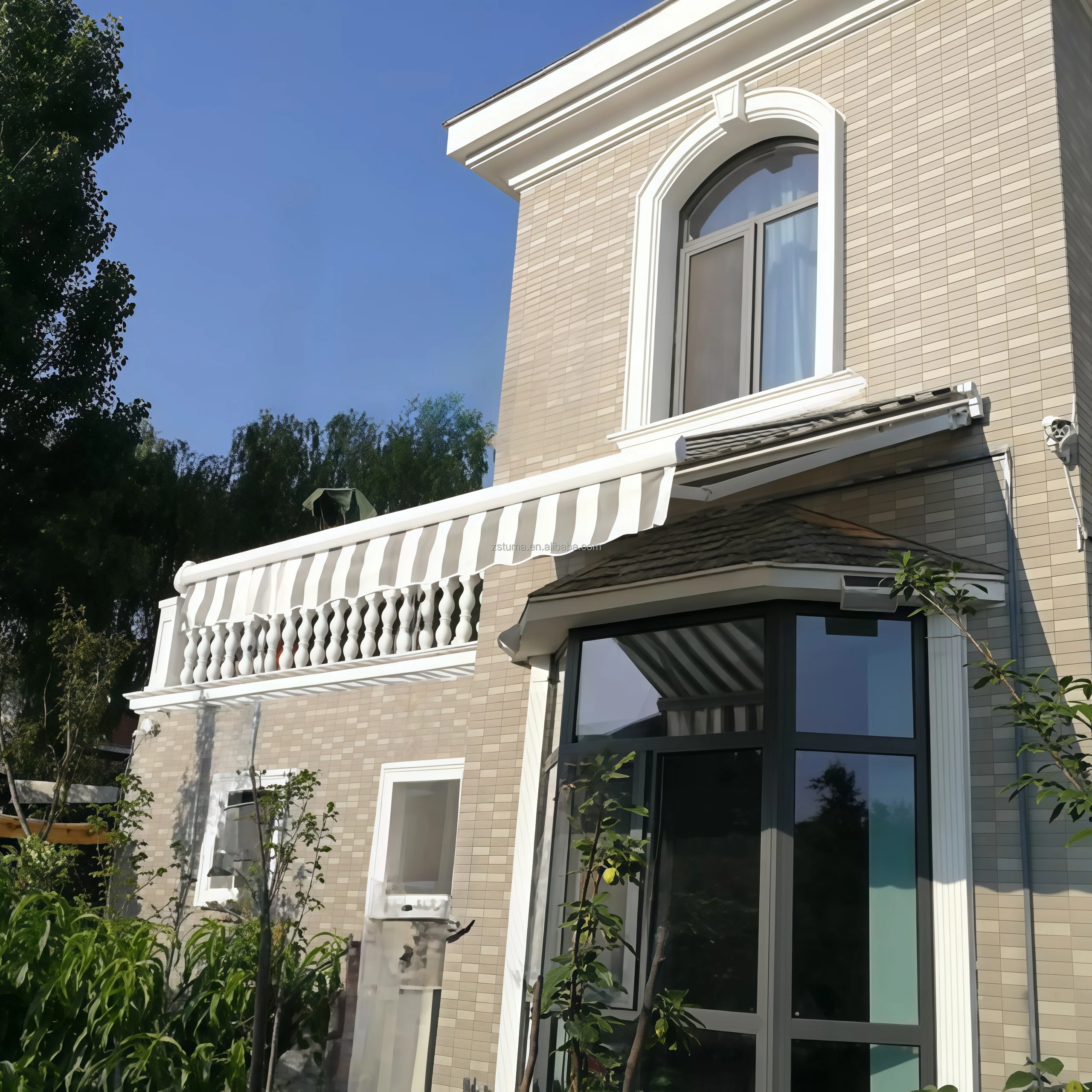 Temporary Retractable Shade Metal Outdoor Awnings and Canopies for Houses Outdoor Shade Balcony Canopy