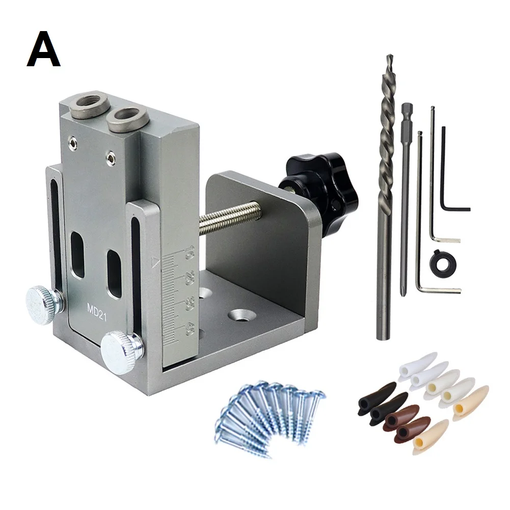 For Furniture Making (Approx.)88*64*99mm/3.46*2.52*3.9 In Drill Bushing Versatile Drill Guide For Woodworking Angle Hole Punch