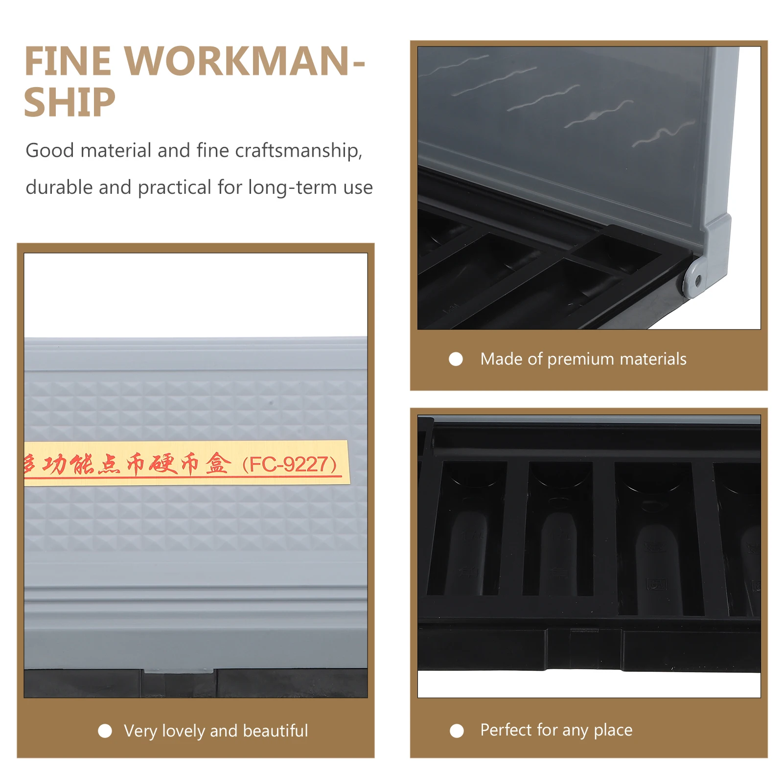 

Многофункциональная коробка для монет, пластиковый бытовой органайзер для хранения с несколькими сетками, многоразовый чехол для монет