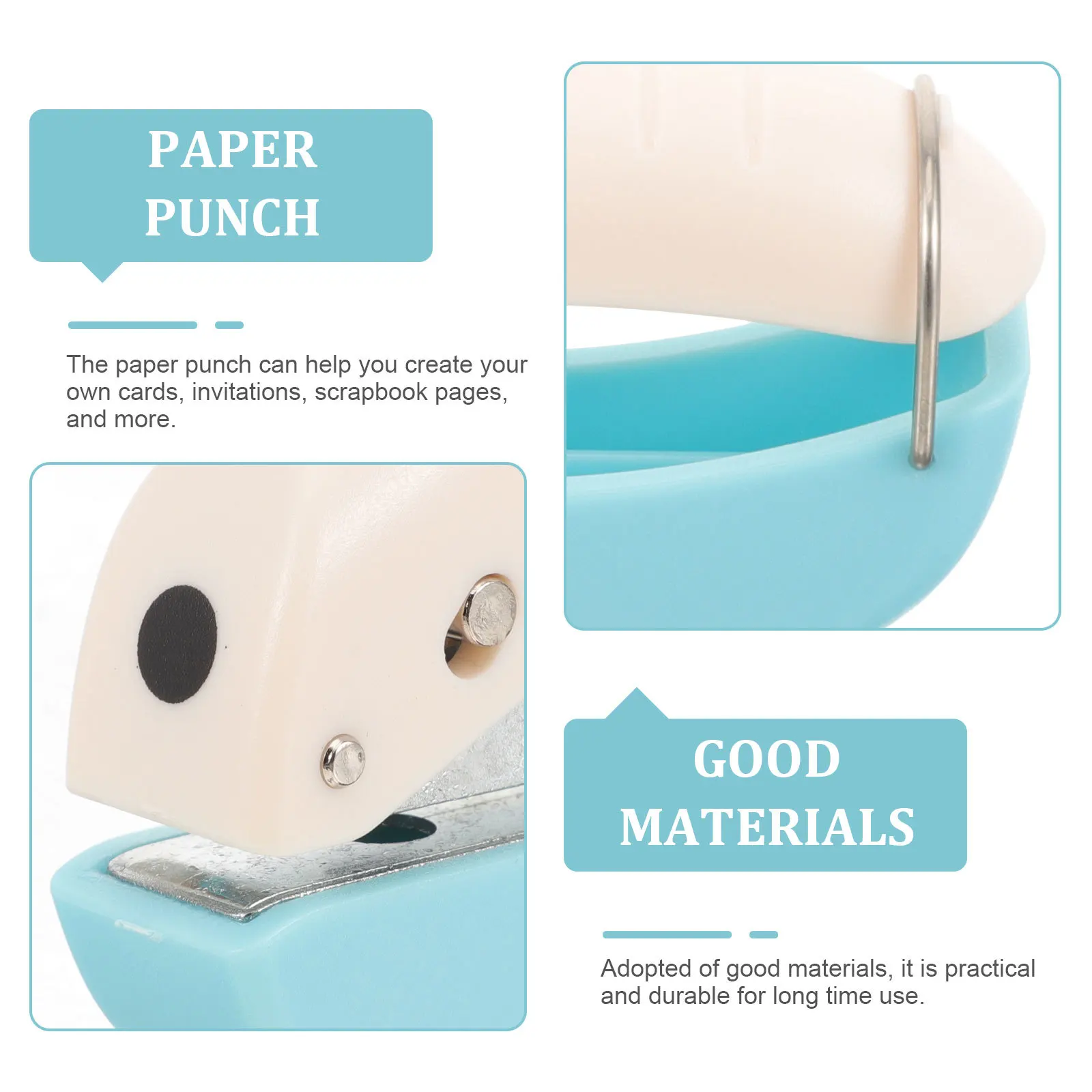 

Craft Paper Punch Reusable Multi-Function Paper Puncher for DIY Scrapbooks Cards Invitations Hole Puncher Crafts