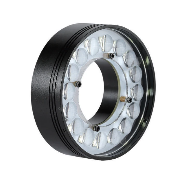 Lampu LED Industri SMD yang Dapat Diredupkan, Lampu Visi Mesin, Lampu Cincin Sudut Tinggi yang Dapat Disesuaikan Diameter 70/40mm