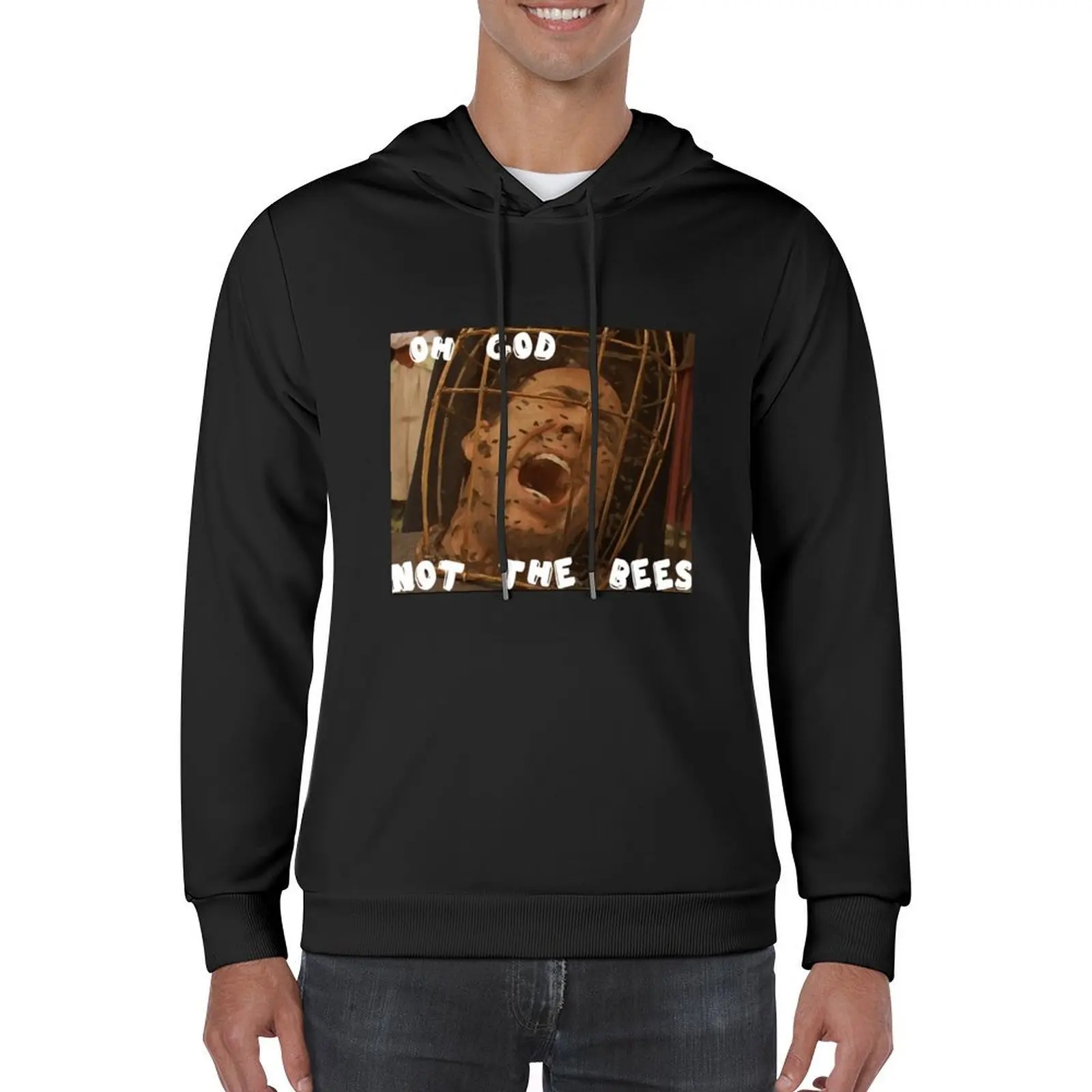 OH GOD NOT THE BEES Hoodie autumn male clothes men wear autumn new products graphic hoodie