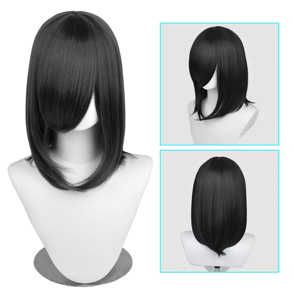 

Аниме парик из синтетических волос, парик для косплея, короткая персонализация, потому что милый милый розовый парик, волнистые кудри, вечерние синтетические волосы с челкой