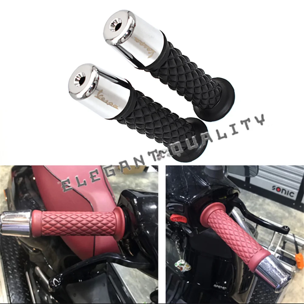 

Motorcycle Accessories CNC Handlebar Grips Handle Bar Cap End Plugs for Vespa LT LX GT GTS GTV 60 125 150 200 250 300 300ie