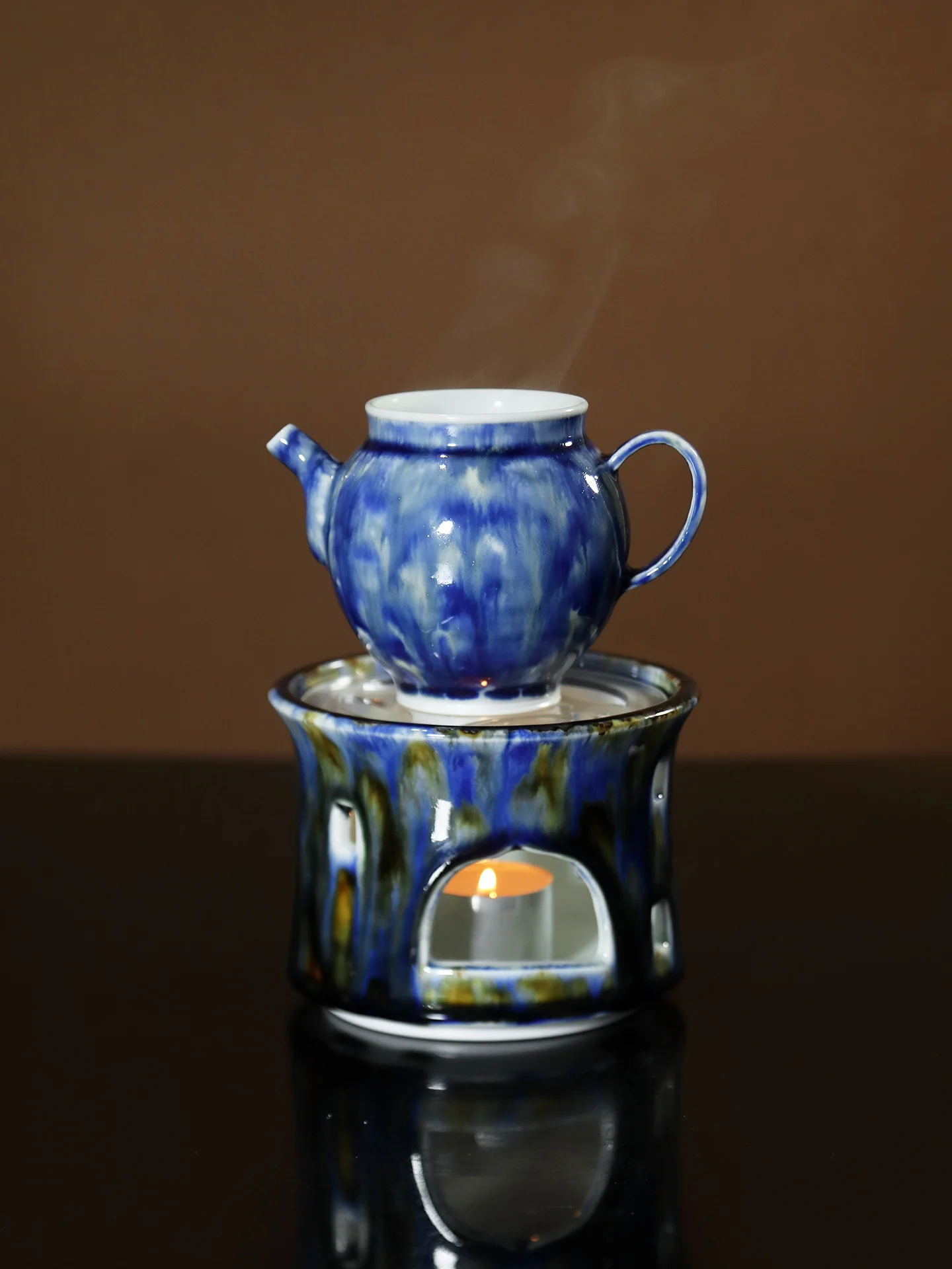 

Коллекция керамических чайников Iman Tea Life: серия с минеральной цветной глазурью, устойчивой к высоким температурам, для подогрева чая, ручная работа