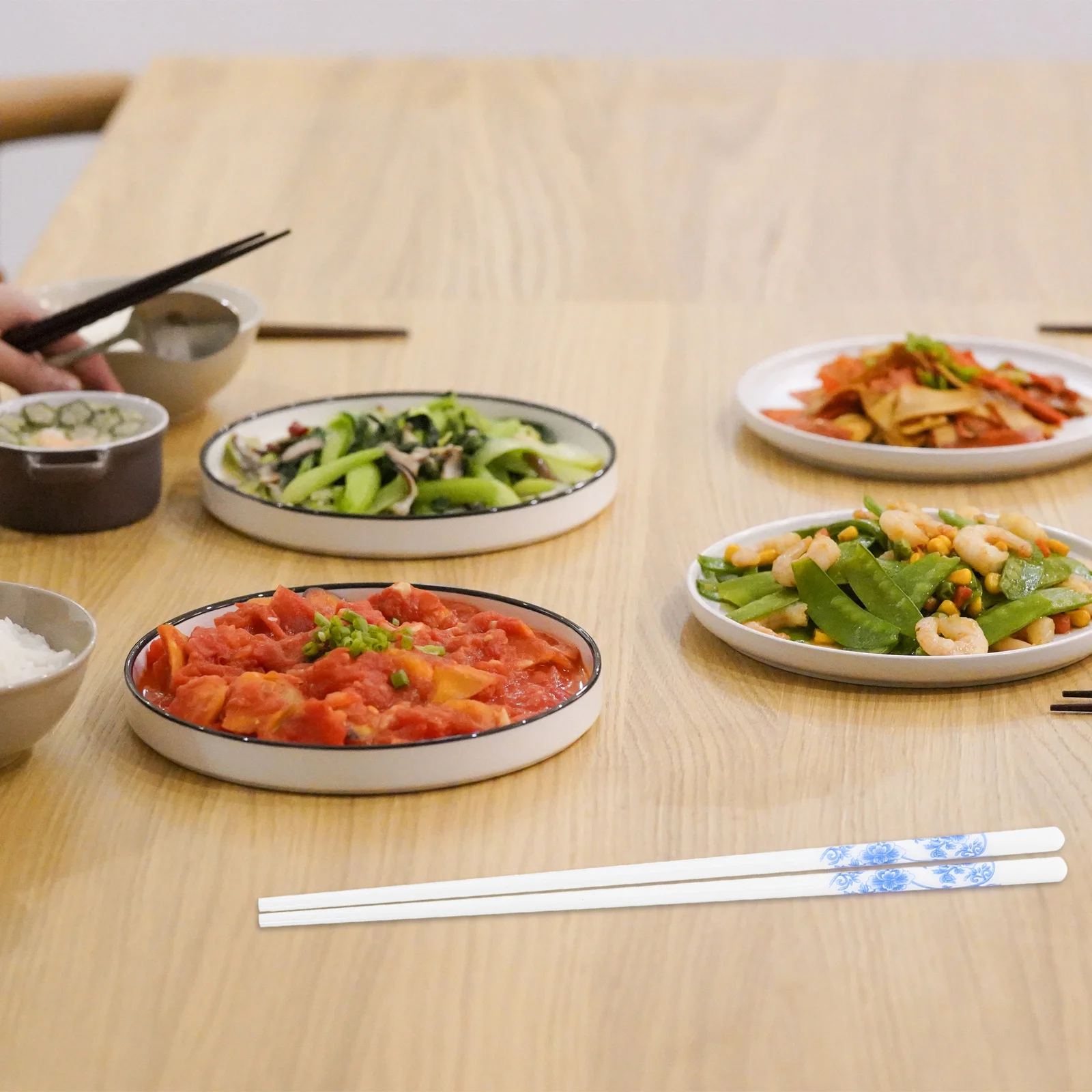 

5 Pairs Home Chopsticks Chinese Style Anti-scalding Portable Household Reusable