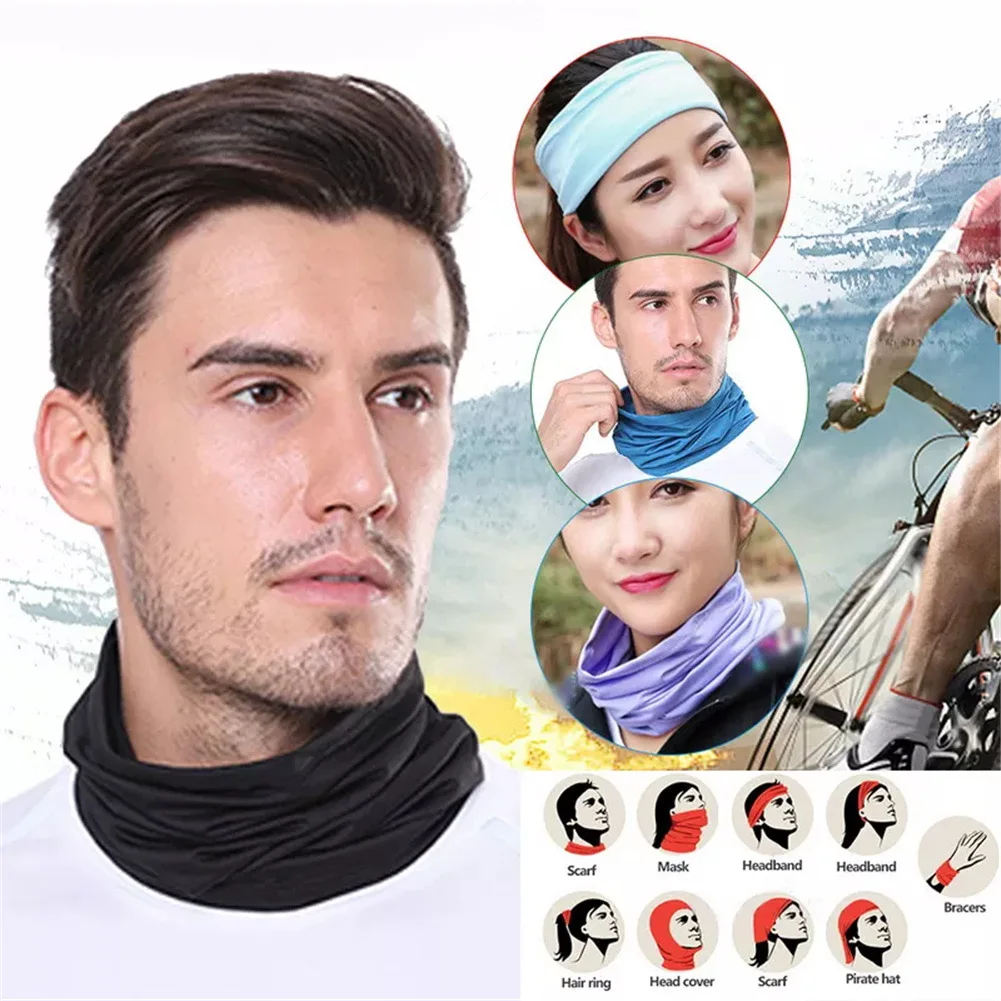 Outdoor Sport Bandana Magic Scarf Neck Warmer Tube UV Protection Bike Cycling Hiking Scarves Fishing Windproof Face Mask for Men