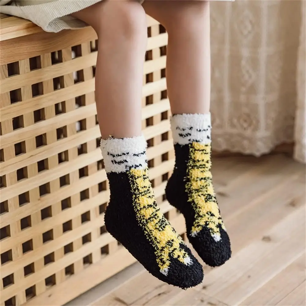 تأثيري الكرتون الجدة الدافئة للطفل الدجاج الساق الجوارب 3D المطبوعة جورب #4