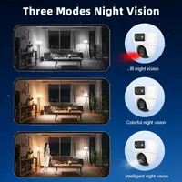 Caméra PTZ WiFi 4K ANSVICAM, caméra de sécurité extérieure HD à double objectif, suivi automatique, surveillance sans fil, moniteur pour bébé, O-Kam 6