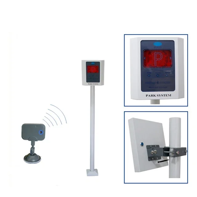 Lector de tarjetas RFID con etiquetas activas para sistema de gestión de aparcamiento y control de acceso