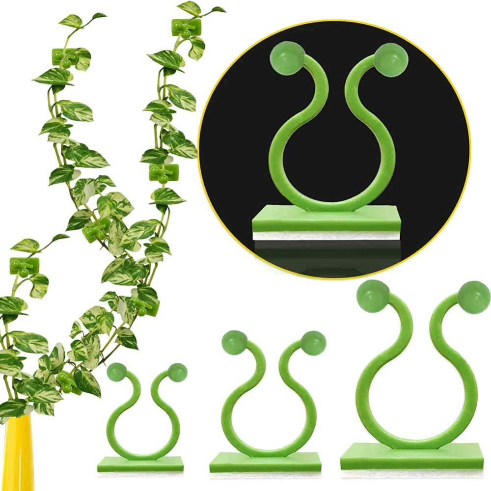 

10/20Pcs Plant Climbing Wall Fixture Clips Plant Fixer Self-Adhesive Hook Garden Vegetable Plant Support Binding Clip