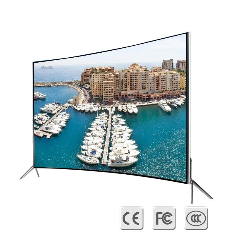 4K UHD Android TV 42 55 65 inch curved tv smart led tv with USB